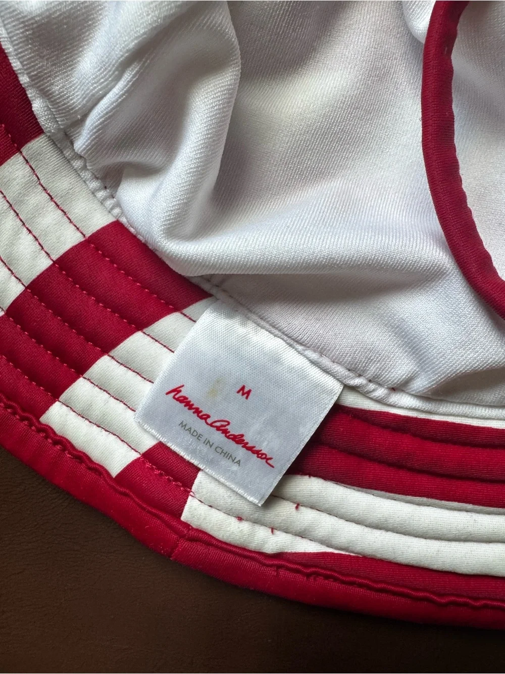 Hanna Andersson Red and White Striped Toddler Sun Hat